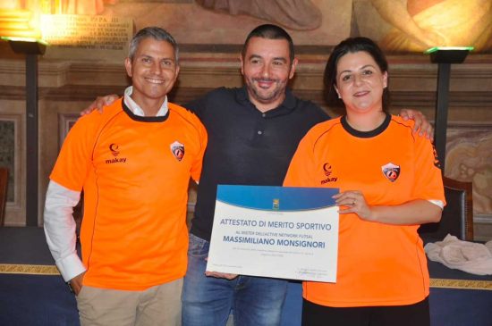 Sport - Calcio a cinque - L'Active network premiata a palazzo dei Priori