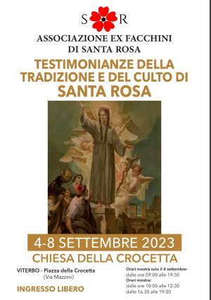 Viterbo - Una mostra sulla tradizione e sul culto di Santa Rosa alla Crocetta