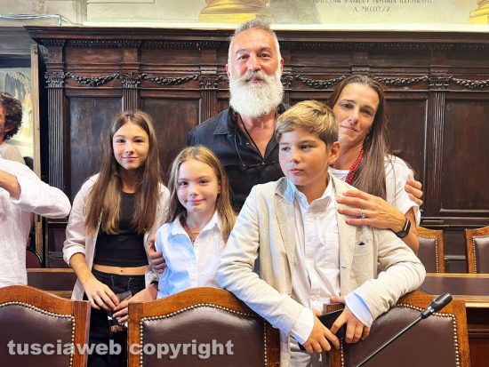 Raffaele Ascenzi con la famiglia