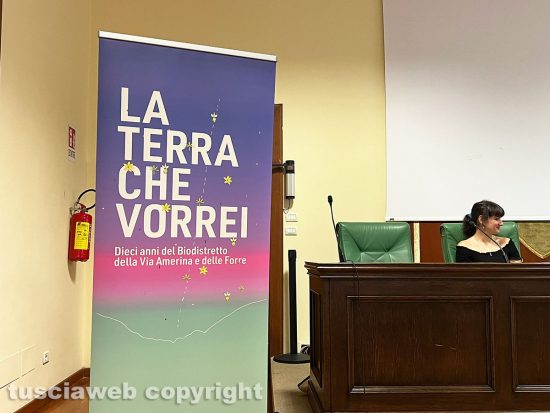 Viterbo - Conferenza presentazione dell'evento sul Biodistretto della via Amerina del 23 settembre - L’immagine di Agnese di Spolverini