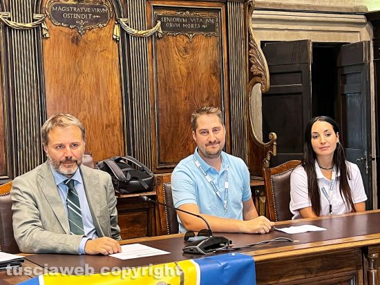 Viterbo - Conferenza stampa di presentazione dell'evento "Giocavamo pe' strada" - Emanuele Aronne e Michele Spinello