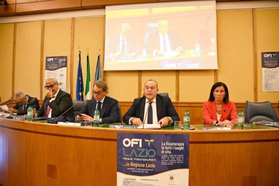 Roma - Antonello Aurigemma all'incontro con l'ordine dei Fisioterapisti alla Pisana 