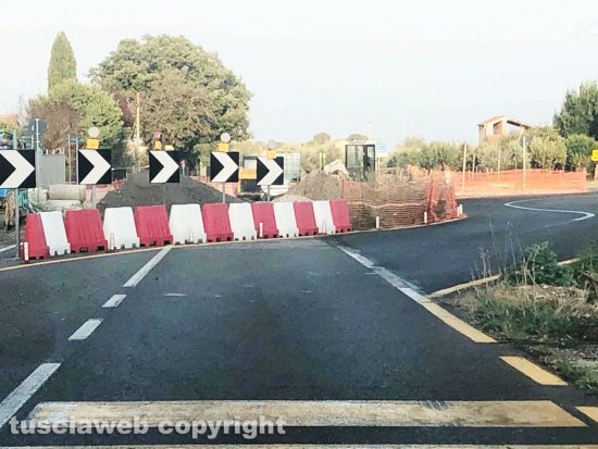 Civita Castellana - I lavori alla rotatoria del Quartaccio