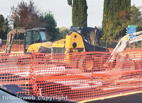Civita Castellana - I lavori alla rotatoria del Quartaccio