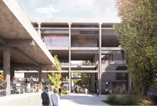 Civitavecchia - Il rendering del progetto per l'ex Italcementi