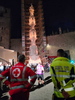 Viterbo - Santa Rosa 2023 - La croce rossa italiana e Ares 118