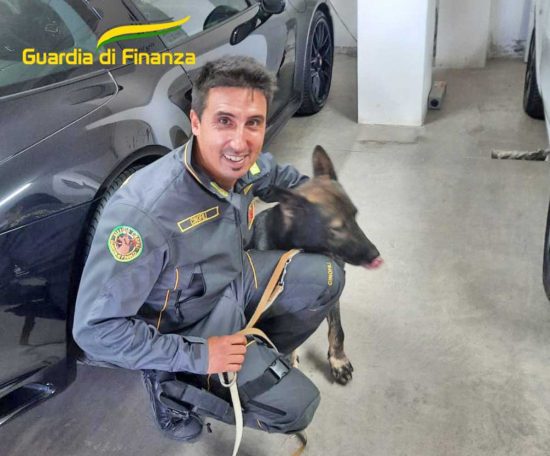 Guardia di finanza - Il cash dog dal nome “Gol” 