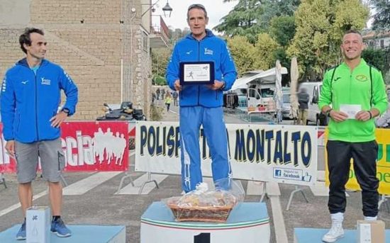 Latera - 20esima Maratonina del Marrone - Il podio maschile