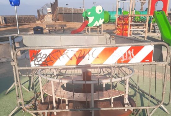 Civitavecchia - I danni al parco Gagliardini