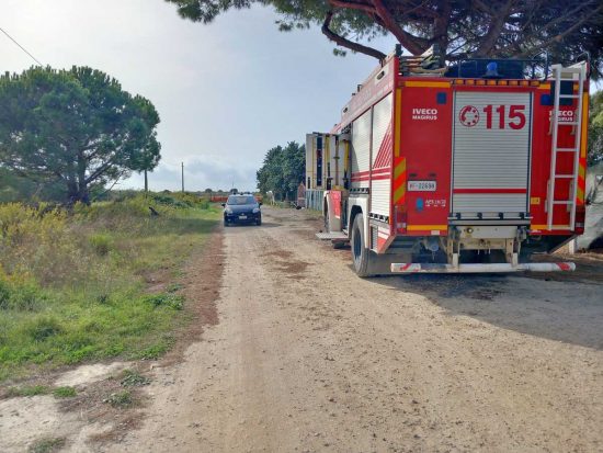 Tarquinia - Carabinieri e vigili del fuoco