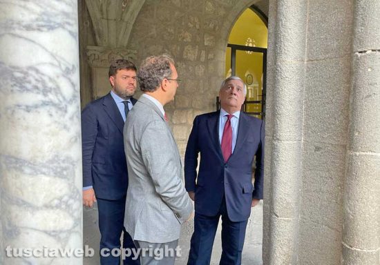 Da sinistra: Alessandro Romoli, Stefano Ubertini e Antonio Tajani
