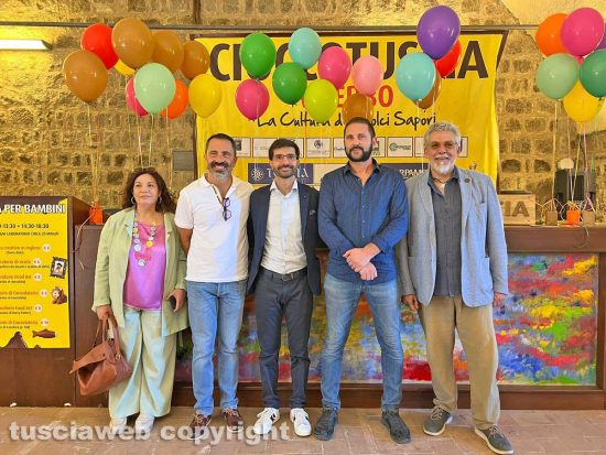 Da sinistra Daniela Lai, Andrea De Simone, Daniele Sabatini, Andrea Sorrenti e Alfonso Antoniozzi