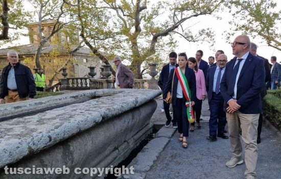 Viterbo - Il ministro alla Cultura Gennaro Sangiuliano a Villa Lante