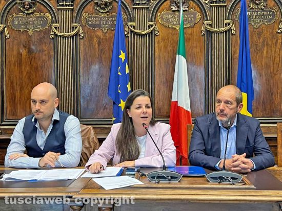 Da sinistra: Simone Moncelsi, Chiara Frontini e Silvio Franco