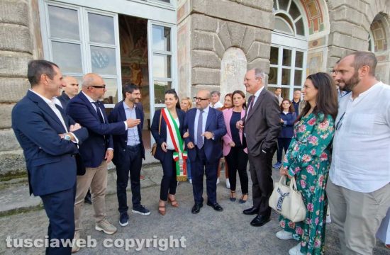 Viterbo - Il ministro alla Cultura Gennaro Sangiuliano a Villa Lante