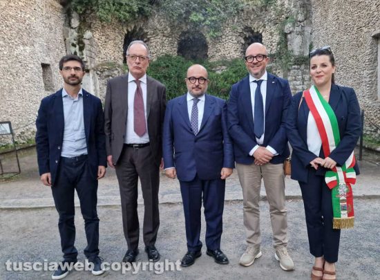 Viterbo - Il ministro alla Cultura Gennaro Sangiuliano a Villa Lante