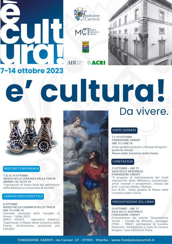 Fondazione Carivit - “è cultura!” 