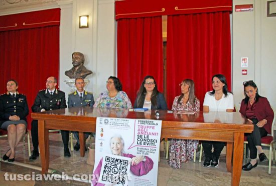 Viterbo - Truffe ad anziani - La presentazione dell'evento conclusivo