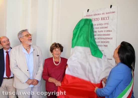 Viterbo - Scoperta la targa dedicata a Fausto Ricci