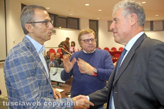 Il presidente di Ance Andrea Belli e Nino Di Matteo