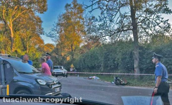 Canepina - Auto contro moto sulla Canepinese, muore centauro