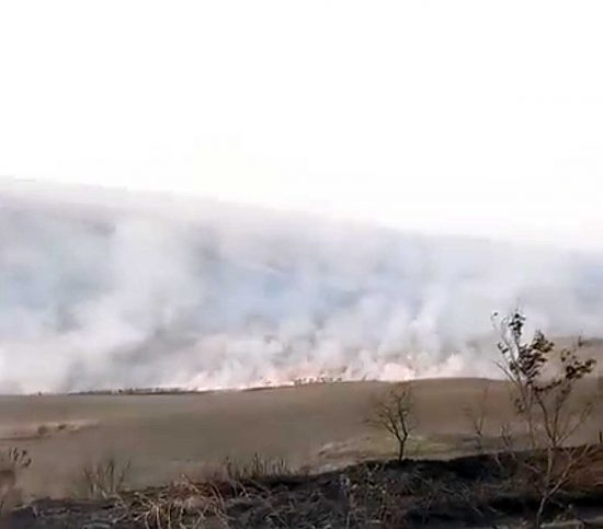Incendio a Tarquinia