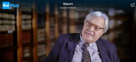 L'intervista di Report a Vittorio Sgarbi