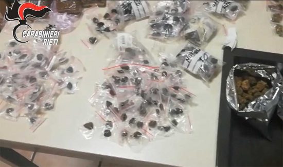 Rieti - Carabinieri, 13 arresti e 40 denunce per spaccio