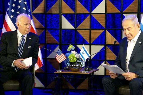 Tel Aviv - Conferenza Biden e Netanyahu 