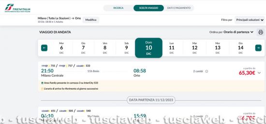 Trasporti – Non risulta negli orari la fermata del Frecciarossa a Orte