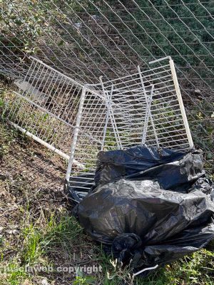 Viterbo - Via De Gasperi - Griglie di frigoriferi abbandonati
