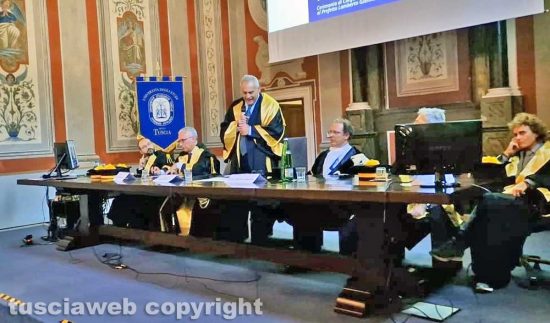 Viterbo - La lectio magistralis del prefetto di Lamberto Giannini