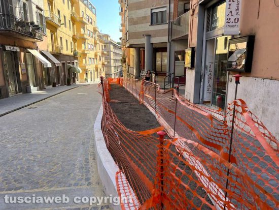Viterbo - I lavori in via Matteotti