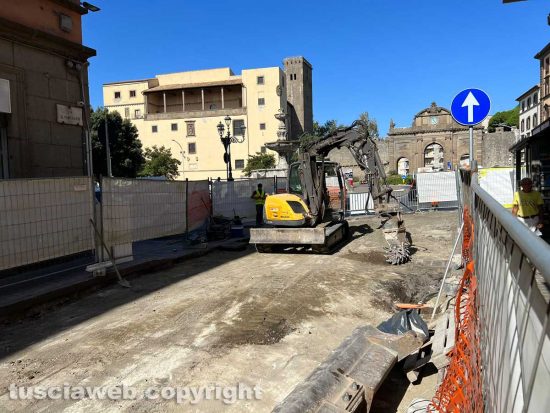 Viterbo - I lavori in via Matteotti