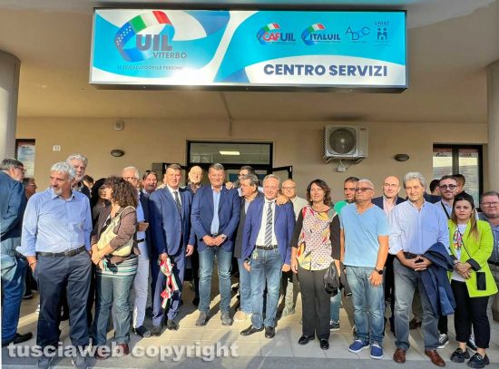 L'inaugurazione della nuova sede della Uil Viterbo