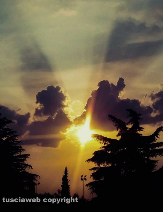 Viterbo - Tramonto nel quartiere di Santa Barbara