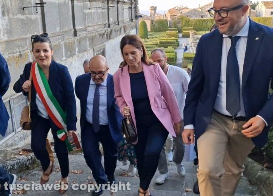 Viterbo - Il ministro alla Cultura Gennaro Sangiuliano a Villa Lante