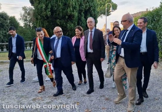 Viterbo - Il ministro alla Cultura Gennaro Sangiuliano a Villa Lante