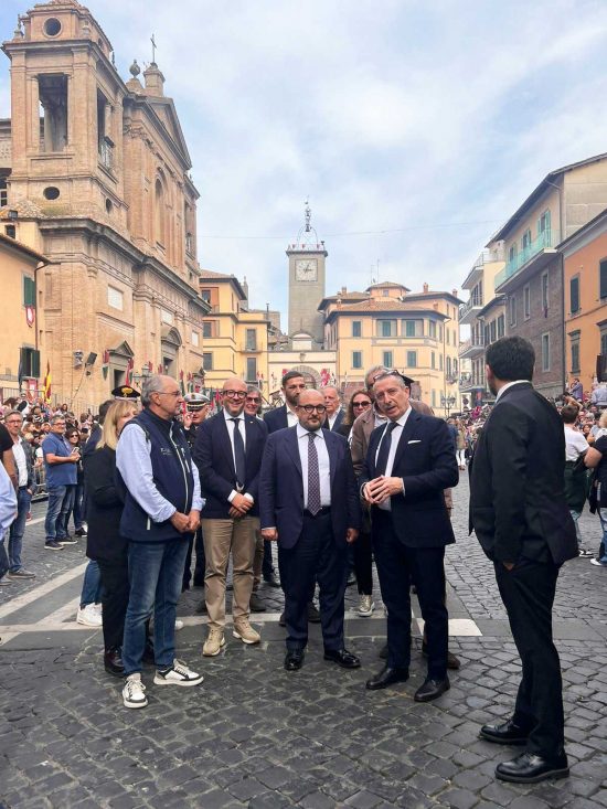 Viterbo – Il ministro alla Cultura Gennaro Sangiuliano in visita nella Tuscia