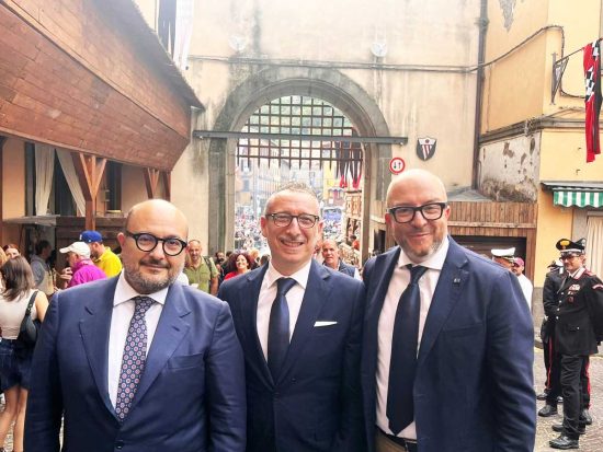 Viterbo – Il ministro alla Cultura Gennaro Sangiuliano in visita nella Tuscia