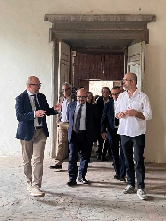 Viterbo – Il ministro alla Cultura Gennaro Sangiuliano in visita nella Tuscia