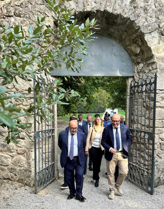 Viterbo – Il ministro alla Cultura Gennaro Sangiuliano in visita nella Tuscia