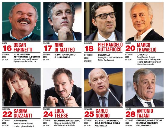 I pirati della bellezza 2023 - Gli ospiti: Farinetti, Di Matteo, Buttafuoco, Travaglio, Sabina Guzzanti, Telese, Nordio e Tajani