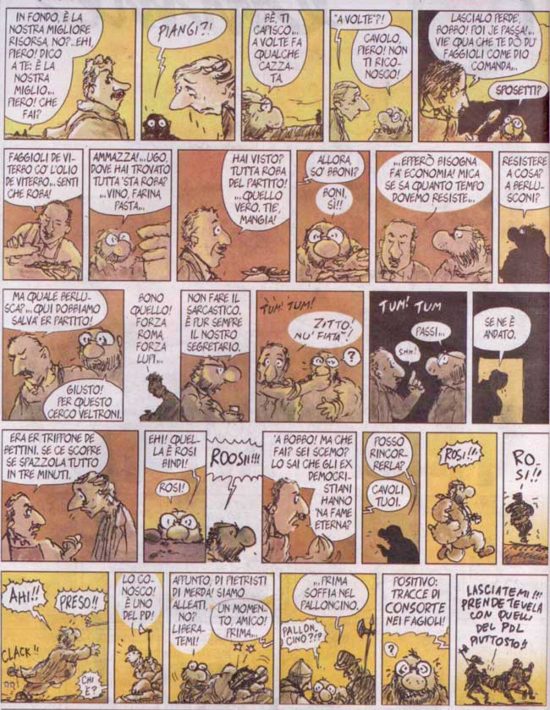La striscia di Sergio Staino del 2008 con protagonista Ugo Sposetti
