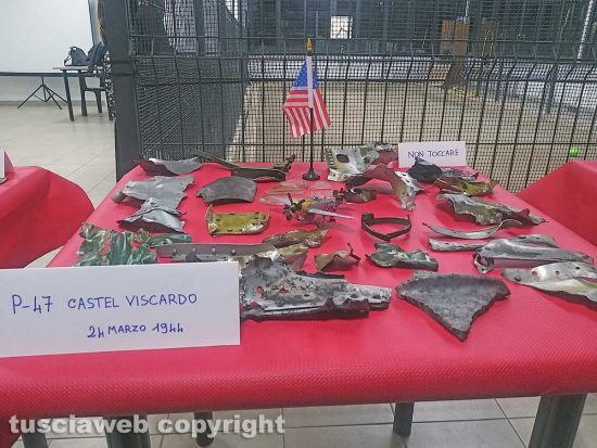 Castel Viscardo - La conferenza in ricordo dei due piloti Usa abbattuti nel 1944 - I resti rinvenuti degli aerei