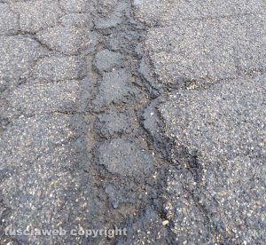 Viterbo - Il dissesto in strada Capretta