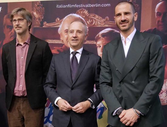 Kim Rossi Stuart e Leonardo Bonucci