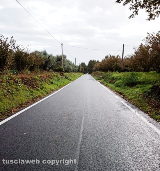 Caprarola - Strada Provinciale 69 Caprolatta asfaltata