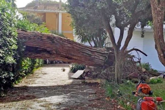 Tromba d'aria tra Fiumicino e Fregene