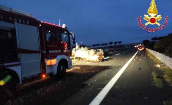 Cerveteri - L'incidente sull'A12